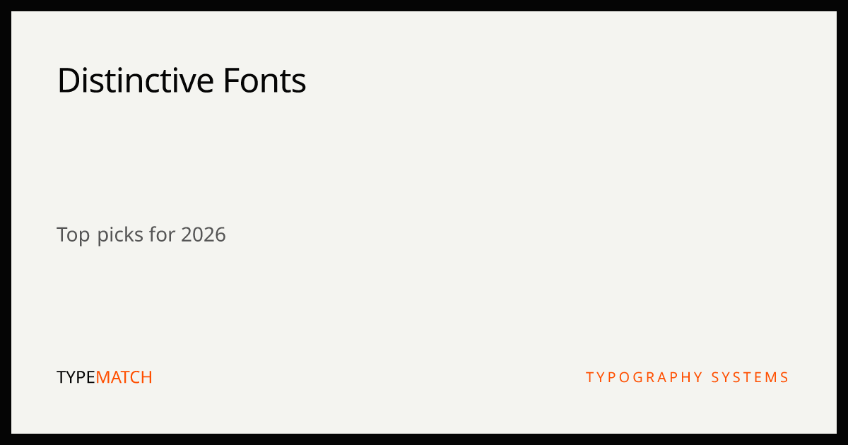 10 Best Distinctive Fonts in 2026 - Top Google Fonts