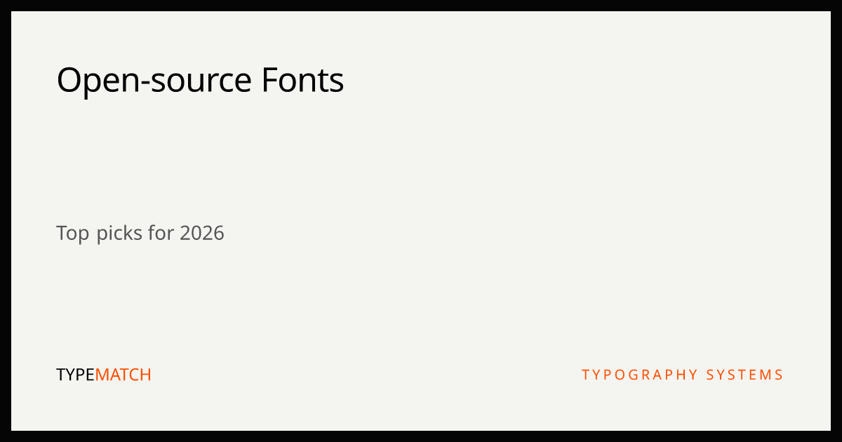 10 Best Open-source Fonts in 2026 - Top Google Fonts